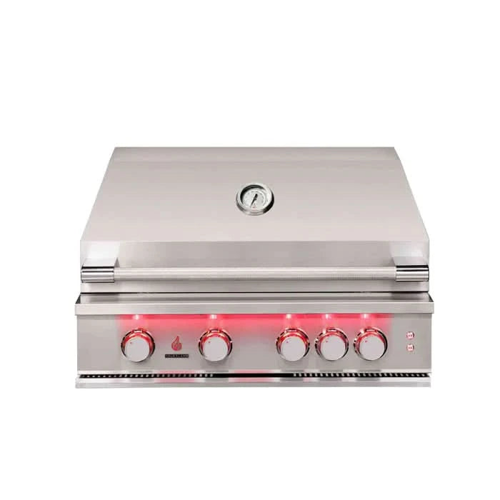 TrueFlame 32-Inch 4-Burner Built-In Grill - Liquid Propane Gas - TF32-LP