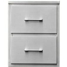 TEC 18 Inch Stainless Steel Double Access Drawers - DD18