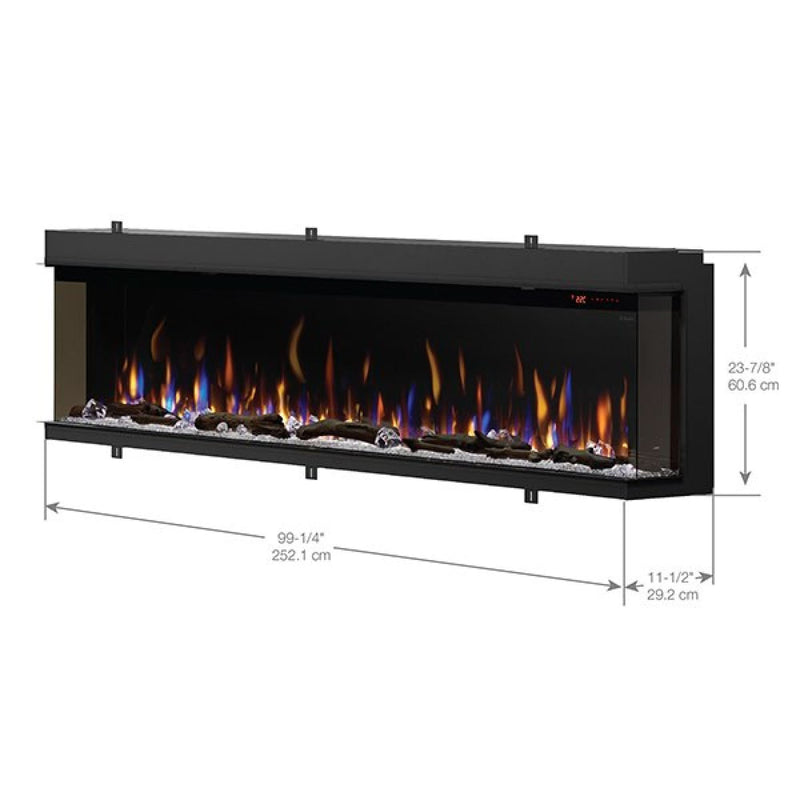 Dimplex IgniteXL Bold Built-In 100-inch Linear Electric Fireplace- XLF10017-XD