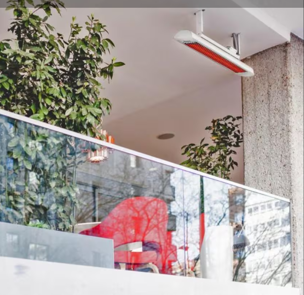 Bromic Heating - 36-Inch Ceiling Mount Tube Suspension Kit for Tungsten Electric Heaters - White - BH3130006