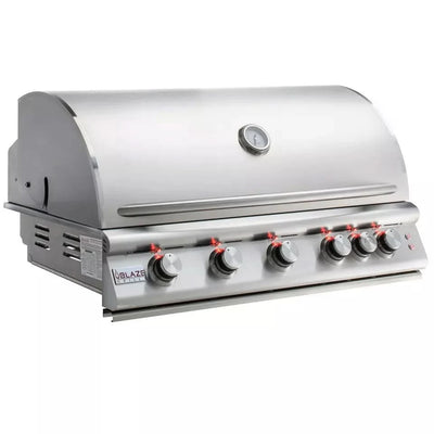 Blaze Outdoor Premium Package 5 LTE 5 Burner Grill Package with Cover and Infrared Burner NG