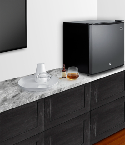 Summit - 18 Wide Compact Minibar with stainless steel door and front lock - MB42SS