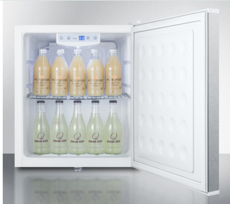 Summit Commercial -  Compact Built-In 17 All-Refrigerator with digital thermostat and stainless steel exterior - FFAR25L7BICSS