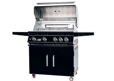Bonfire Whistler Black Series - 34 - Inch 4-Burner Freestanding Grill with Infrared Rear Burner - Natural Gas - CBF4DD-B-NG