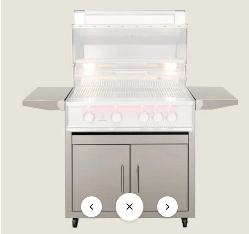 TrueFlame Freestanding Cart for 40" Gas Grill - CART-TF-40DC