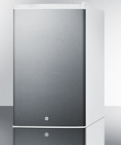 Summit Commercial - Freestanding 17 Compact All-Refrigerator in stainless steel with digital thermostat - FF31L7SS
