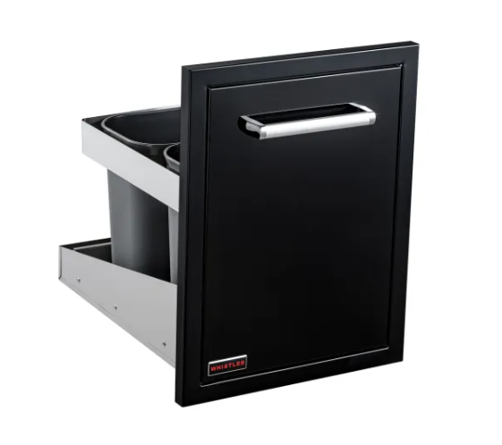 Bonfire Black Series - Whistler Double Trash Can - CBATC-B