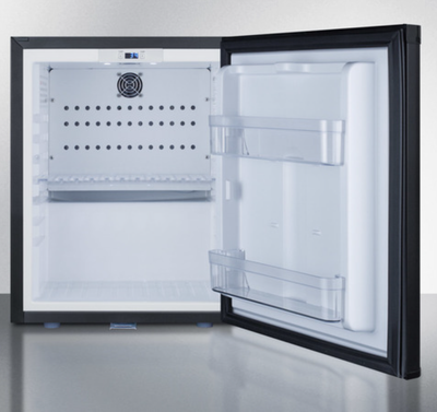 Summit - 16 Compact Minibar in black with front lock - MB12B