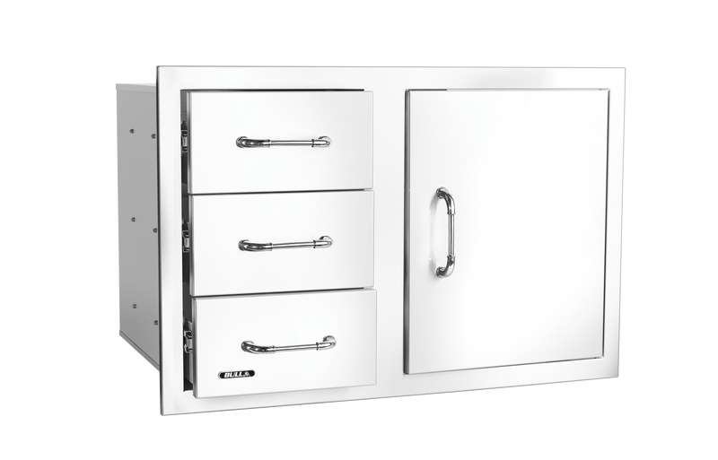 Bull 30" 3 Drawer Door Combo w/ Reveal - 25900
