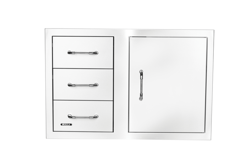 Bull 30" 3 Drawer Door Combo w/ Reveal - 25900