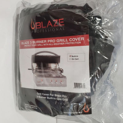 Blaze Outdoor Standard Package Pro Lux 34-inch 3 burner grill with Cover, Power burner and Refrigerator NG