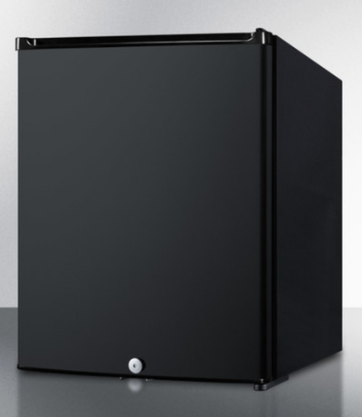 Summit - 16 Compact Minibar in black with front lock - MB12B