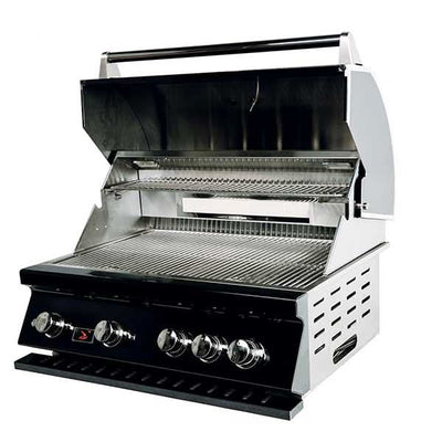 Bonfire Whistler Black Series - 34 - Inch 4 Burner Built-In Grill - Liquid  Propane Gas - CBB4-B-LP