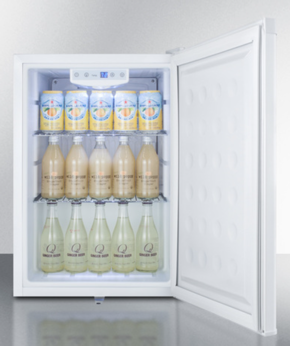 Summit Commercial - 17 White Solid Compact All-Refrigerator - FF31L7