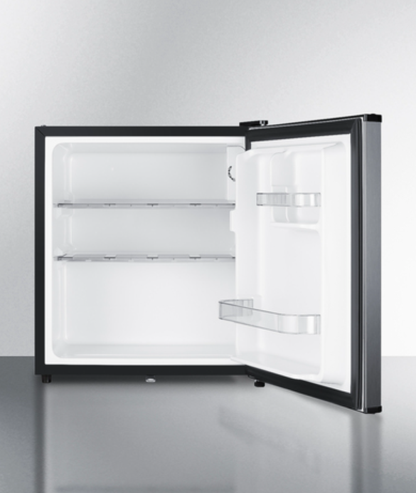 Summit - 18 Wide Compact Minibar with stainless steel door and front lock - MB42SS
