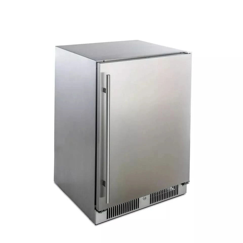 Blaze Outdoor Premium Package LTE 40-inch 5 Burner Grill with Stainless Steel Access Door, Cover, Refrigerator, Power Burner and Trash Can NG
