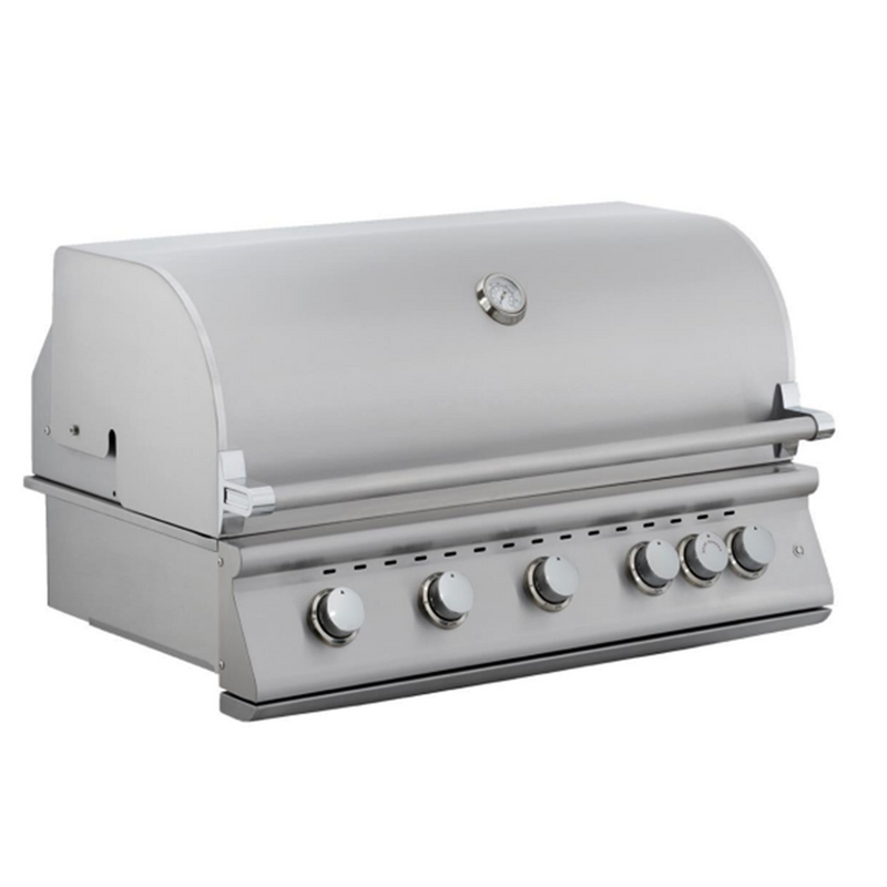 Grandeur Essential 40-inch Built-In 5 Burner Stainless Steel Bbq Grill with Interior Lights - 40BBQEssential