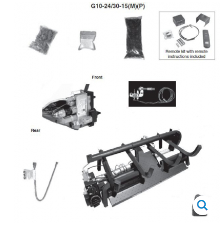 Peterson Gas Logs - 24/30"  BURNER SYSTEM WITH VARIABLE REMOTE Zoom 24/30" BURNER SYSTEM WITH VARIABLE REMOTE - G10243015