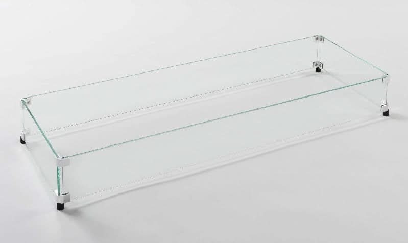 American Fyre Designs Rectangular Glass Wind Guard- 8204-WG