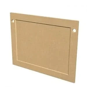 American Fyre Designs GFRC Square Protector Plate for Cordova, White Aspen- 8210-WA