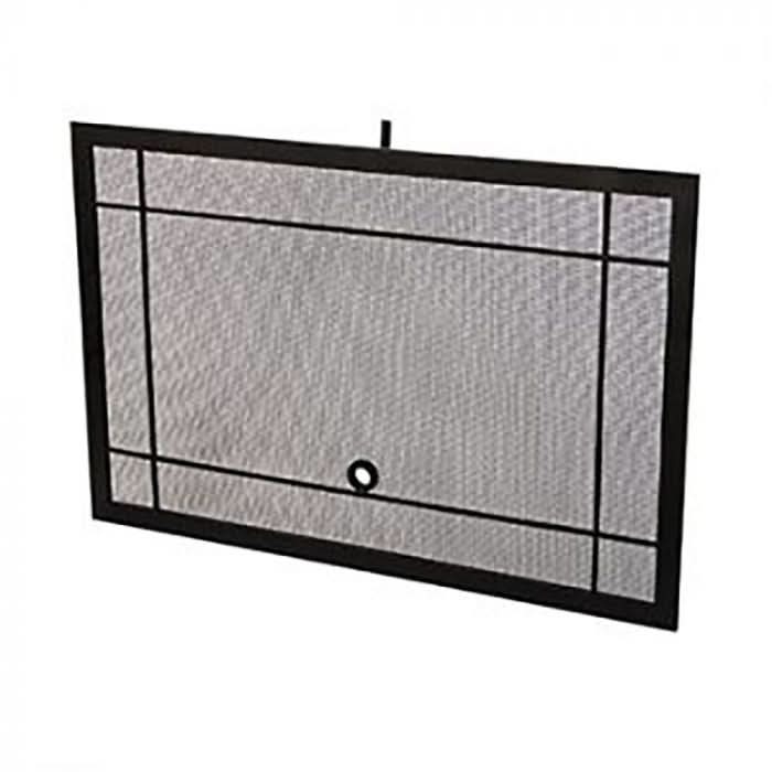 American Fyre Designs Screen for Brooklyn Fireplace - Black- 8256-BL