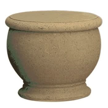 American Fyre Designs 24 Inch Amphora Tank and End Table, Smoke- 8500-SM