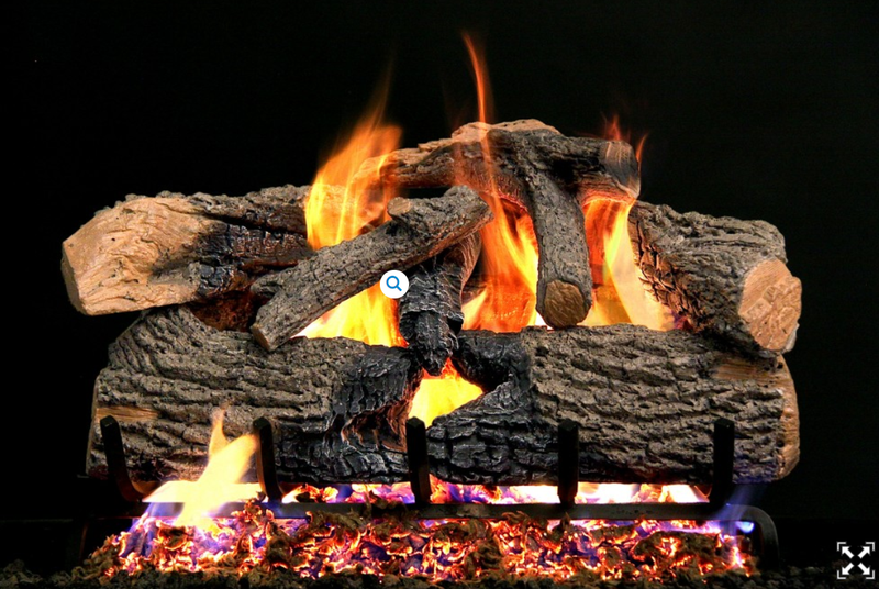 Peterson Gas Logs - CHARRED GRIZZLY OAK 36" - CHGO36