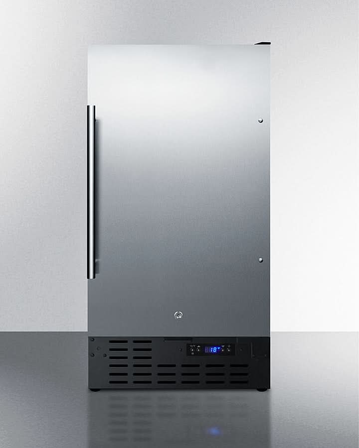 Summit 18 8 lb. Drain-Free Icemaker, ADA Compliant - BIM18SSADA