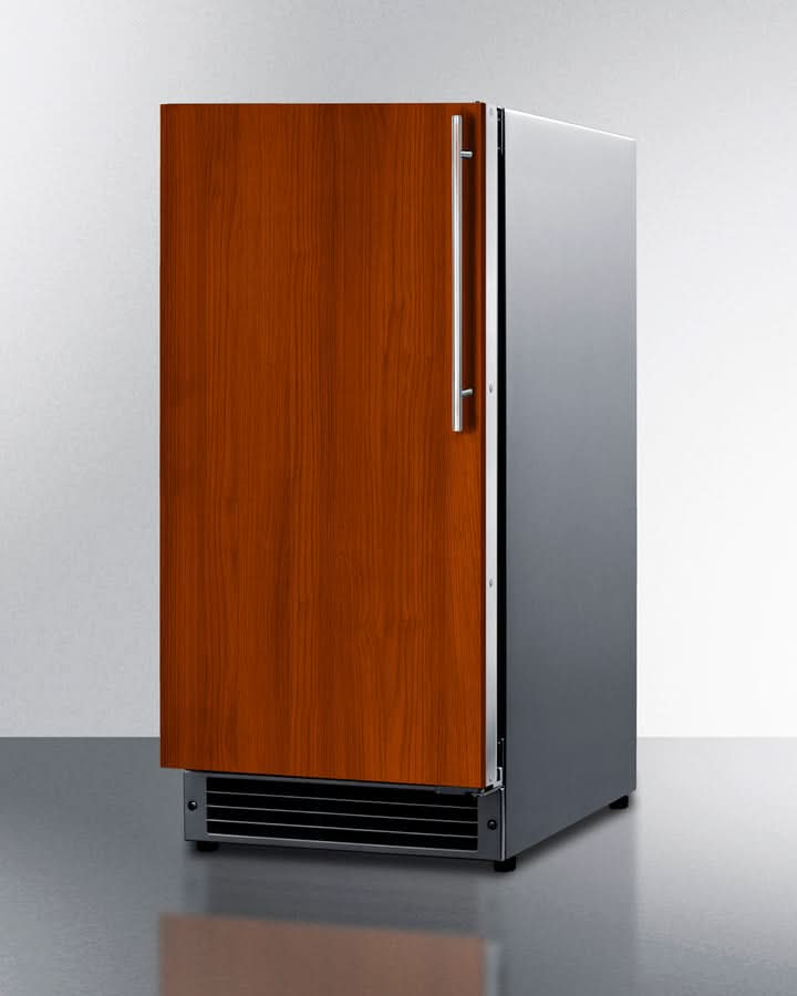 Summit 15 Wide 25 lb. Drain-Free Icemaker, ADA Compliant (Panel Not Included) Left Handle Door - BIM26H32IFLHD