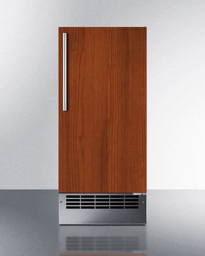 Summit 15 Wide 25 lb. Drain-Free Icemaker (Panel Not Included) - BIM26H34IF
