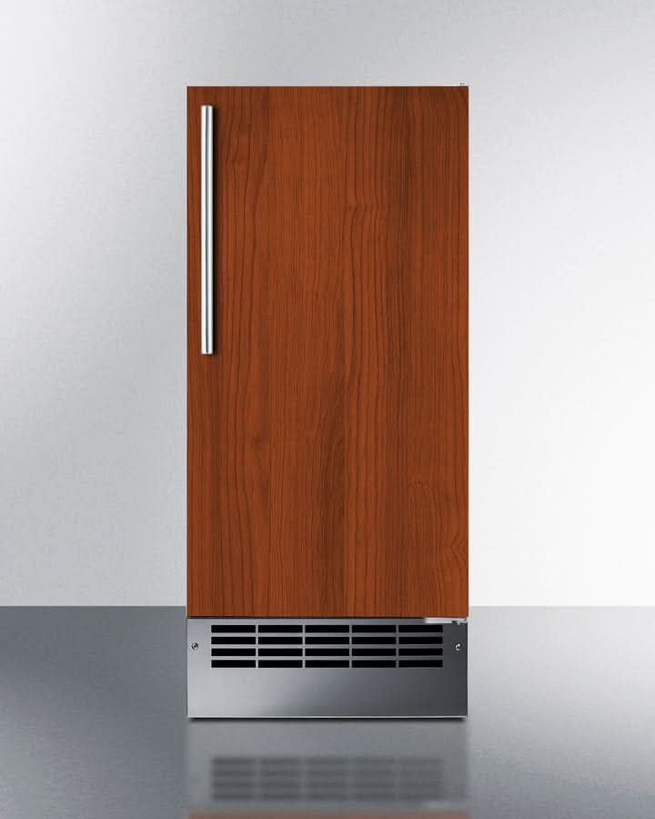 Summit 15 Wide 25 lb. Drain-Free Icemaker (Panel Not Included) - BIM26H34IF