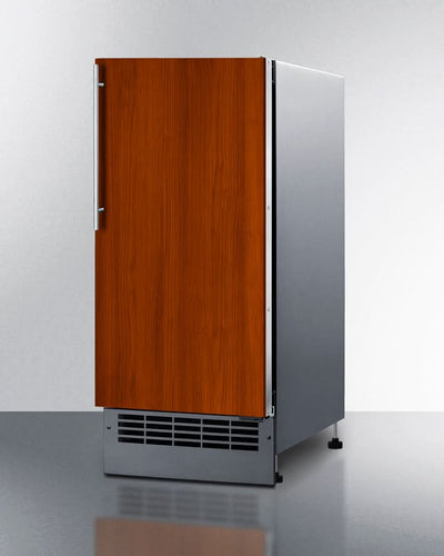 Summit 15 Wide 25 lb. Drain-Free Icemaker (Panel Not Included) - BIM26H34IF