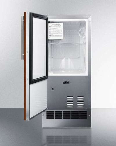 Summit 15 Wide 25 lb. Drain-Free Icemaker (Panel Not Included) - BIM26H34IFLHD