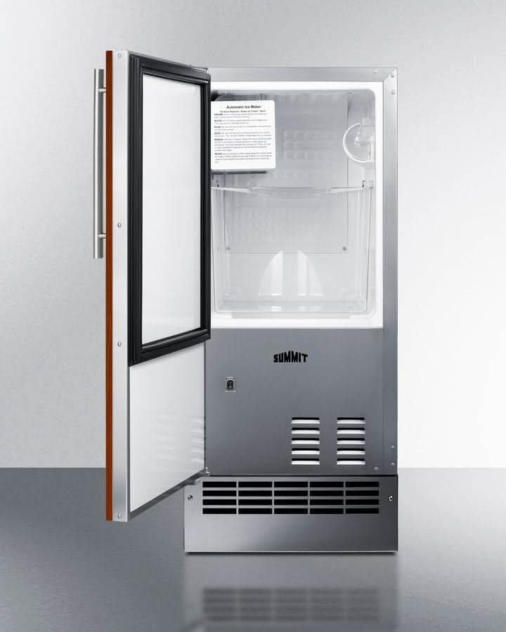 Summit 15 Wide 25 lb. Drain-Free Icemaker (Panel Not Included) - BIM26H34IFLHD
