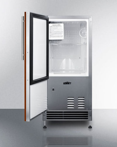 Summit 15 Wide 25 lb. Drain-Free Icemaker (Panel Not Included) - BIM26H34IFLHD