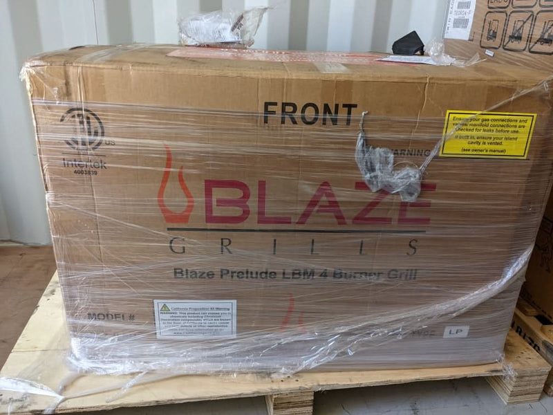 Blaze Premium LTE - 40-Inch 5-Burner Built-In Grill - Natural Gas With Grill Lights Open Box- BLZ-5LTE2-NG-OB