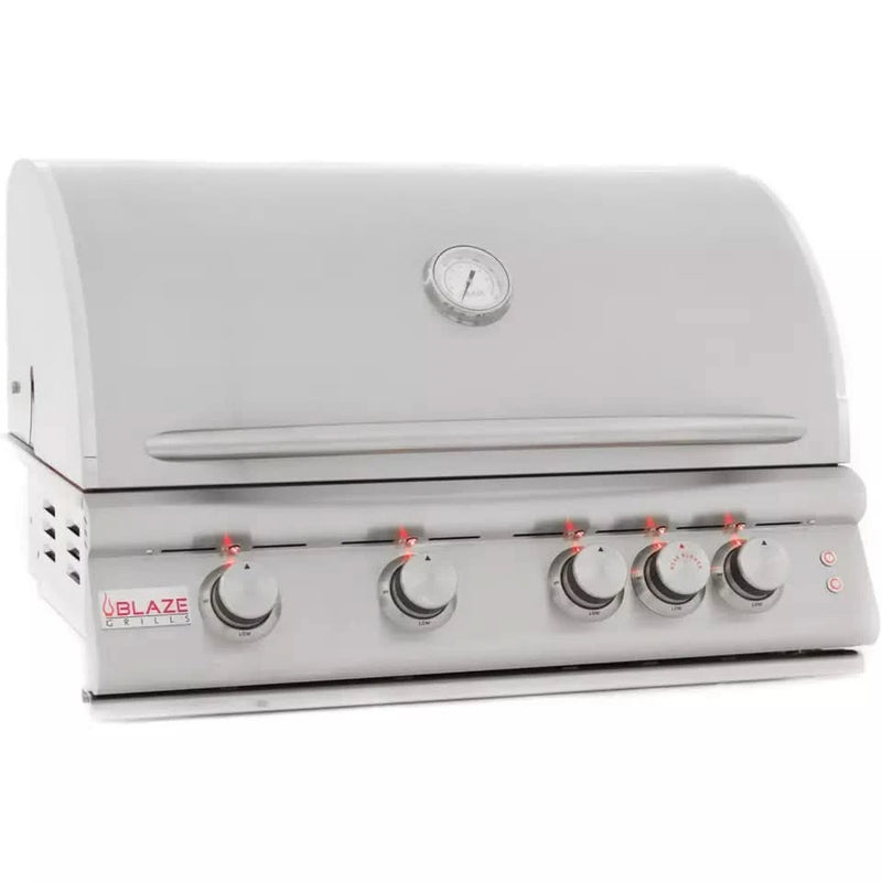 Blaze Outdoor Standard Package Pro Lux 34-inch 3 burner grill with Cover, Power burner and Refrigerator LP