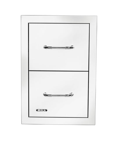Bull Stainless Steel Double Drawer w/ Reveal - 56990 (Old Sku 56985)