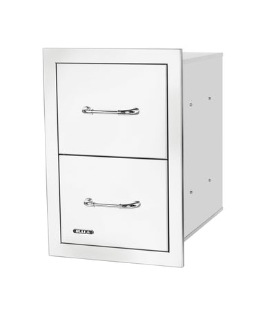 Bull Stainless Steel Double Drawer w/ Reveal - 56990 (Old Sku 56985)