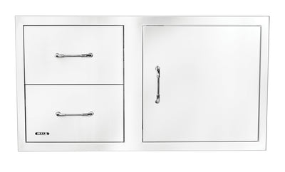 Bull 30" S/S Single Storage Door w/ 2 Drawer Combo w/ Reveal - 25890 (Old Sku 25876)