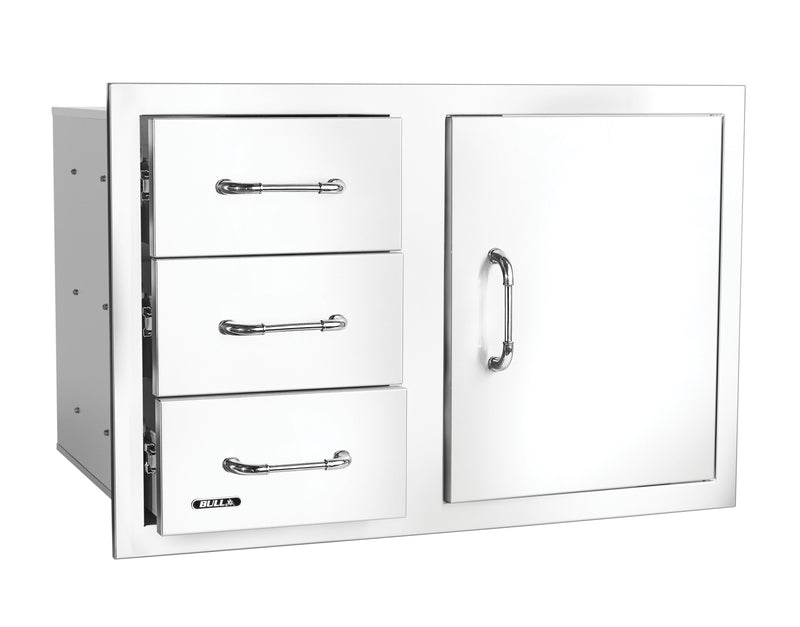 Bull 30" 3 Drawer Door Combo w/ Reveal - 25900