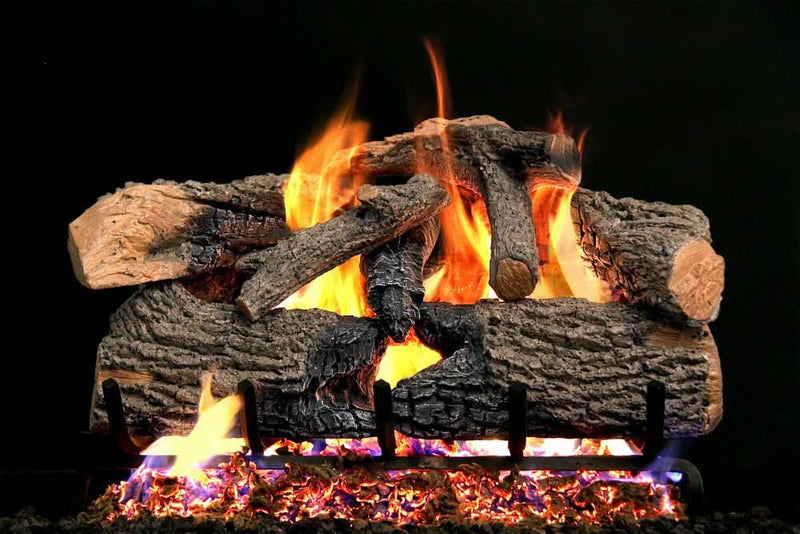 Peterson Gas Logs Charred Grizzly Oak 24" - CHGO24