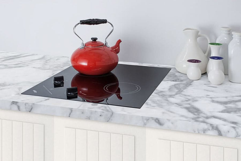 Summit 21 Wide 230V 2-Burner Radiant Cooktop Black - CR2B223G