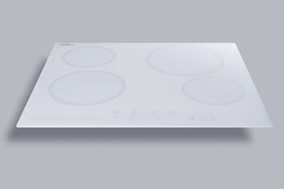 Summit 24 Wide 230V 4-Burner Radiant Cooktop - CR4B23T6W