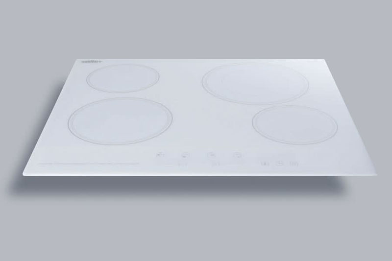 Summit 24 Wide 230V 4-Burner Radiant Cooktop - CR4B23T6W