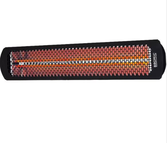Bromic Heating Tungsten Smart-Heat 56-Inch 6000W Dual Element 277V Electric Infrared Patio Heater - Black - BH0420043