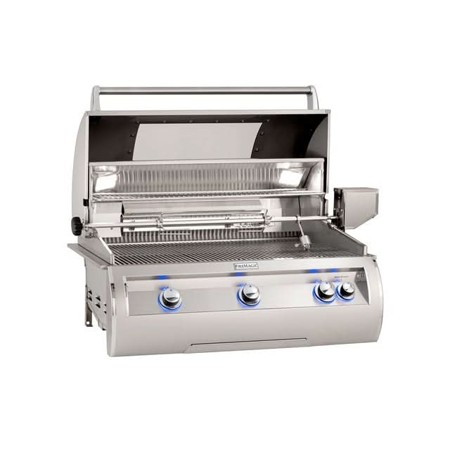 Fire Magic Echelon Diamond E790I - 36-Inch 3-Burner Built-In Grill with Magic View Window, Rotisserie and Digital Thermometer - Natural Gas - E790I-8EAN-W