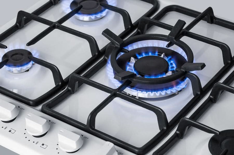 Summit 30 Wide 5 Burner Gas Cooktop White - GC5271WTK30
