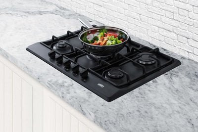 Summit 27 Wide 5 Burner Gas Cooktop Black - GC5272B