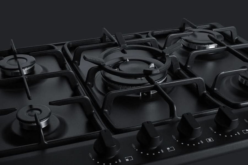 Summit 30 Wide 5 Burner Gas Cooktop Black - GC5272BTK30